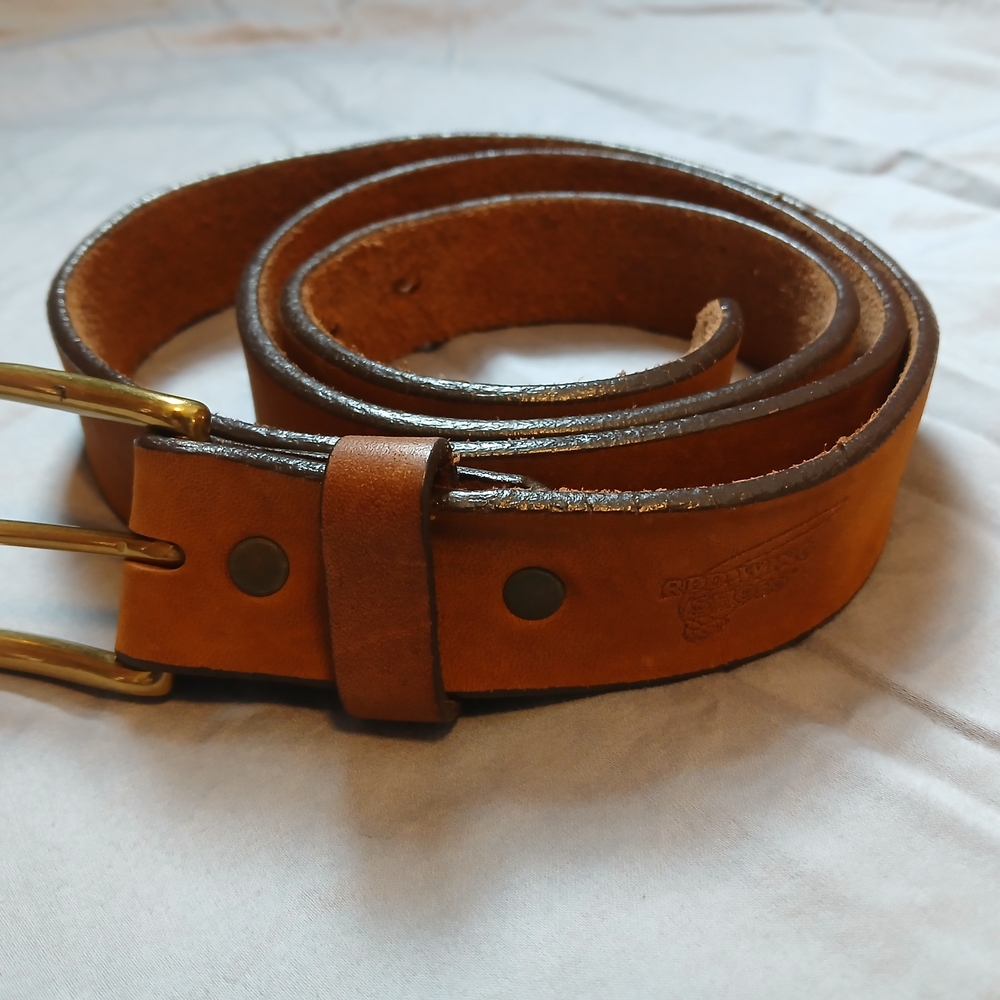 Redwings Shoes Men's Brown Leather Belt